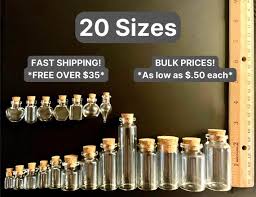 Mini Glass Bottles 20 Sizes Bulk S