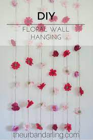 Fill your empty walls with beautiful diy wall decor that is personalized to your style! Flower Wall Hanging Diy