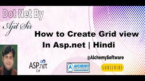 how to create grid view in asp net