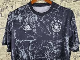 Polyester type of brand logo: 2021 Euro Fan Version Germany Training Black Muller Short Sleeve Football Shirt