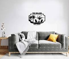 Personalized Beach House Metal Sign