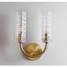 Double Glass Lampshade Wall Lamp
