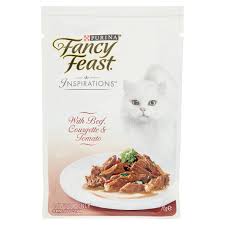 Purina Fancy Feast Inspirations With Beef Courgette Tomato Cat Food 70g