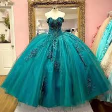 turquoise lace quinceanera dresses ball