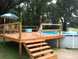 The instructions are good and the ladder assembles as it should. 30 Above Ground Pool Deck Ideas With Steps To Build And The Cost