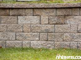 retaining walls h h lawn and