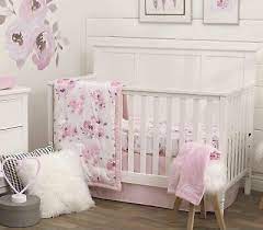 nojo 4 piece nursery crib bedding set