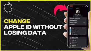 change apple id without losing data