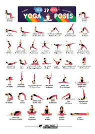 free printable yoga poses charts with