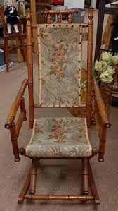 antique platform carpet rocking chair