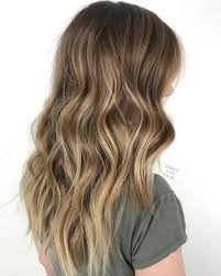 You can get this look by blending a peach blonde color as black the hair is highlighted in thick portions where the highlights are lighter on the top of the head and gets darker on the ends. 50 Ideas Of Light Brown Hair With Highlights For 2020 Hair Adviser