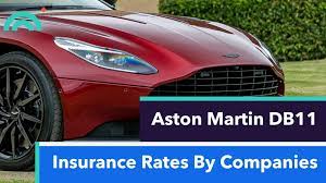 best aston martin db11 insurance cost