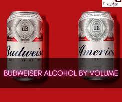budweiser alcohol by volume budweiser