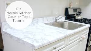 For a more overlapped look, use different shades of paint on your desig. Cheap Easy Diy Marble Kitchen Counters Youtube