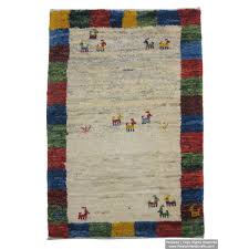 gabbeh wool rug from persian ghashghai