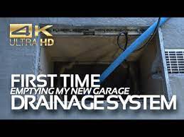 emptying garage drain first time