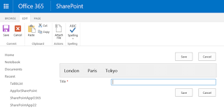 create tab in office 365 sharepoint