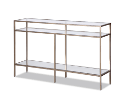 oliver console table antique silver