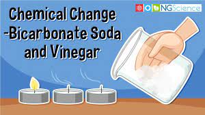 chemical change bicarbonate soda and