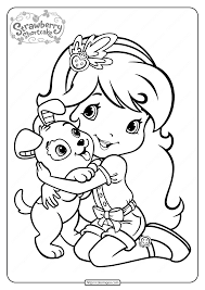 Coloring pages strawberry shortcake and friends 2124222. Free Printable Strawberry Shortcake Coloring Page 01