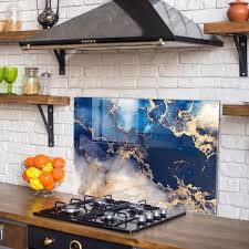 Tempered Glass Stove Backsplash Panel