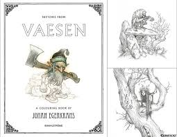 Brian froud* editorial*simon & schuster editions 1998* su web. Grimfrost Coloring Book With Sketches From The Gorgeously Illustrated Book Vaesen It Lets You See What The Pencil Drawings Of The Artist Johan Egerkrans Look Like Before They Re Turned Into Color