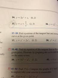 find the equation of the tangent line
