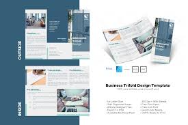 minimal trifold brochure design