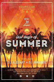 Last Days Of Summer Free Psd Flyer Template Youth Free