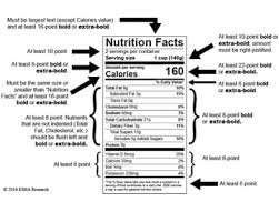 fda compliant nutrition facts label