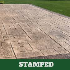 stamped concrete patio cost stamped