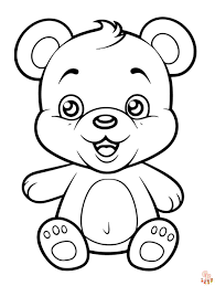 teddy bear coloring pages for kids