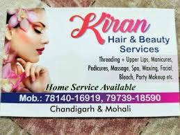 kiran hair beauty services in mohali