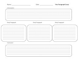 five paragraph writing template worksheet
