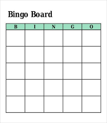 Image will appear smaller than card really will print out as.) you might want to set printer for fit page or center on page. Blank Bingo Card Template Microsoft