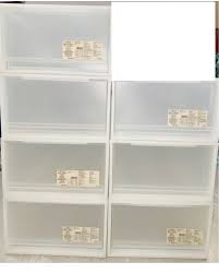 muji drawers plastic storage box