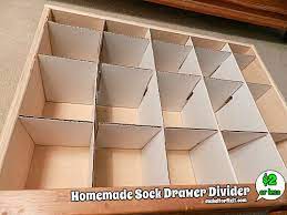homemade sock drawer divider make it
