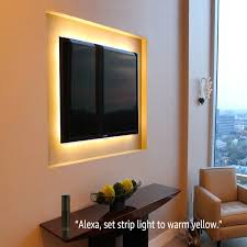 Torchstar Led Multi Colour Rgb Tv Backlight Kit 4pcs Of Led Strip Lights With Alexa Wifi Controller Reviews Wayfair Ca