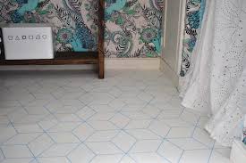 5 graphic painted vinyl floors at