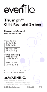 User Manual Evenflo Triumph English