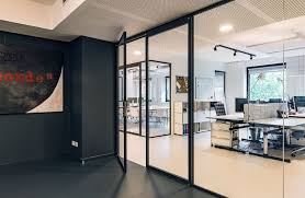 Glass Office Partition With Aluminium