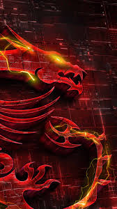 msi gaming wallpaper 4k dragon fire