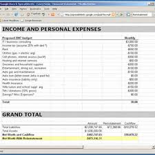 Excel Personal Balance Sheet Template Free File Spreadsheet Download