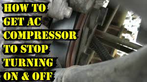 car ac compressor keeps running when