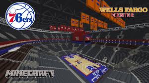 It's important to schedule ahead of time to find a parking spot and your seats at the basketball court. Minecraft Wells Fargo Center The Home Of The Philadelphia 76ers Nba Arenas Youtube