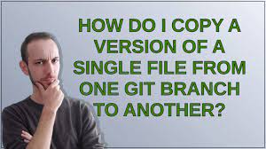single file from one git branch