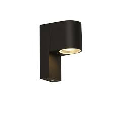 1 Light Black Outdoor Wall Light With