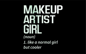 makeup artist graphic by tee