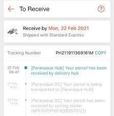 Parcels app allows you to track the packages delivered by shopee express, as well as any packages sent from china, hong kong, singapore, or bought on aliexpress, joom, gearbest, banggood, taobao, ebay. Jaycee On Twitter Until Now No Delivery Yet Shopee Inefficient Standard Express And Paranaque Delivery Hub Better Change Standard Delayed Delivery Courier And Paranaque Delayed Delivery Hub