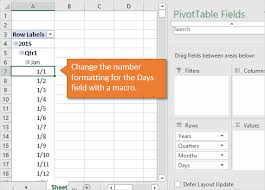 date formatting for grouped pivot table